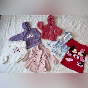 18-24mo girls winter tops lot